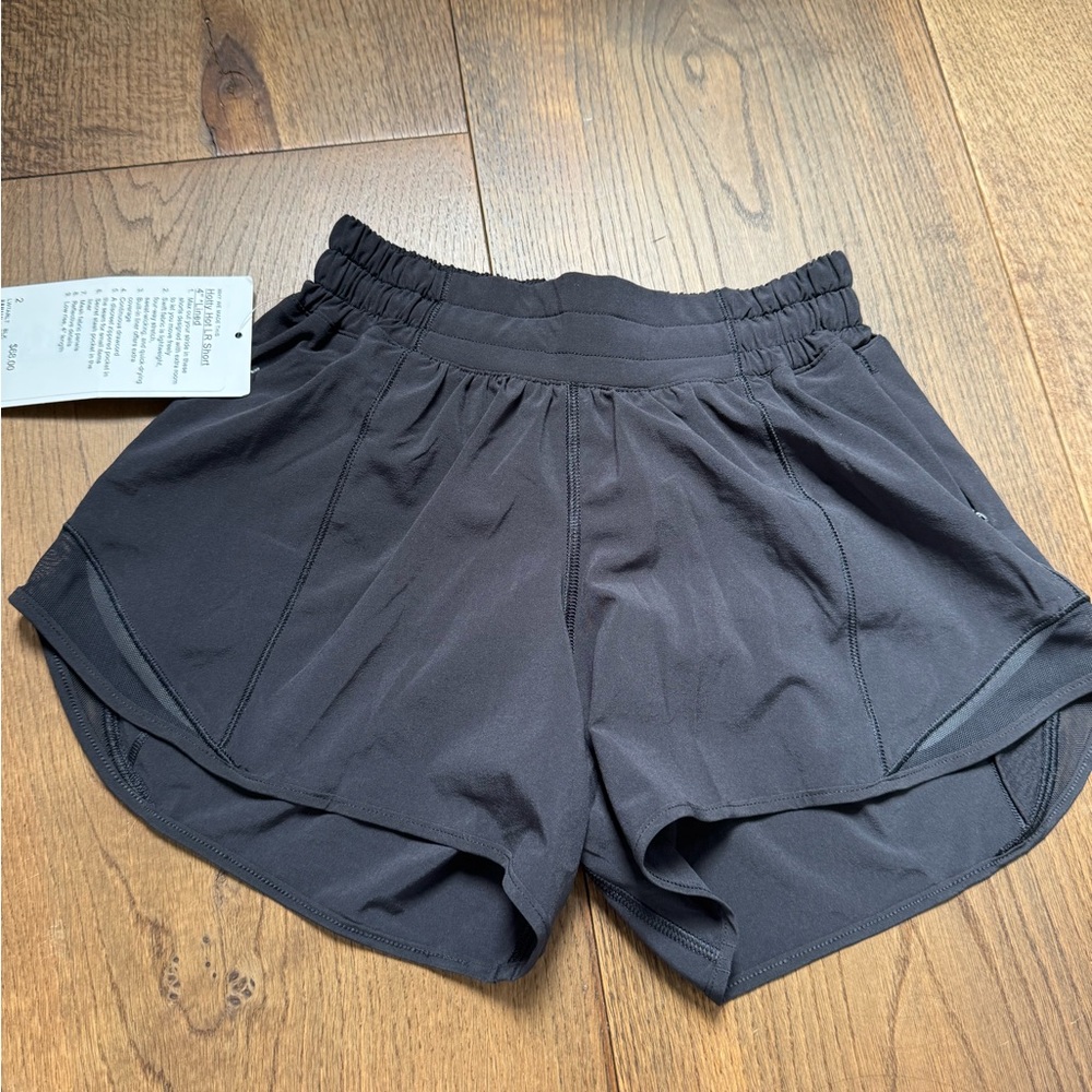 Lululemon Athletica Black Athletic Shorts with Moisture-Wicking Fabric
